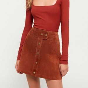 NWT Urban Outfitters Cardiff Suede Mini Skirt